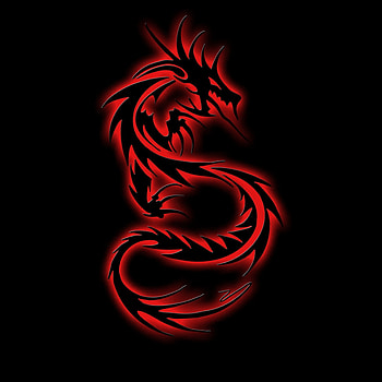 DRAGON, magenta, symbol HD phone wallpaper