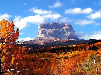 Chief Mountain, clouds, sky, land, mountain HD wallpaper