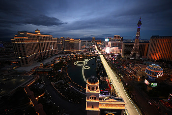 Las Vegas Skyline at Night — Quad Cityscape (USA), city, Las Vegas, USA, cityscape HD wallpaper