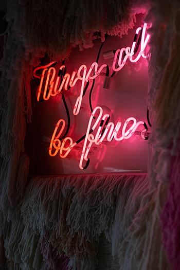 Words, Neon, Glow, Inscription HD phone wallpaper