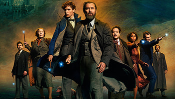 Eddie Redmayne Jude Law Newt Scamander Fantastic Beasts The Secrets of Dumbledore HD wallpaper