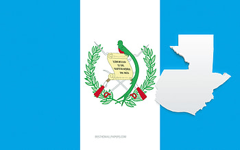 Guatemala map silhouette, Flag of Guatemala, silhouette on the flag, Guatemala, 3d Guatemala map silhouette, Guatemala flag, Guatemala 3d map HD wallpaper