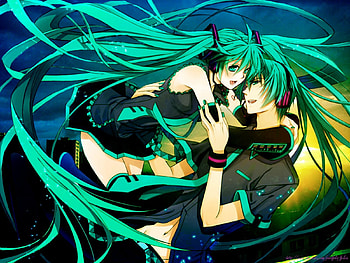 Vocaloid, miku, anime, mikuo HD wallpaper