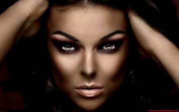 beauty, eyes, face, woman HD wallpaper