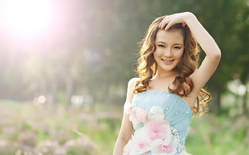 Lovely Girl, outdoor, model, woman, smile HD wallpaper
