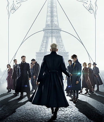 Fantastic Beasts: The Crimes of Grindelwald, movie, poster, Wizards HD phone wallpaper