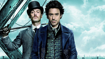 Sherlock Holmes 2, Mystery solving duo, Dynamic adventures, Sleuthing skills HD wallpaper