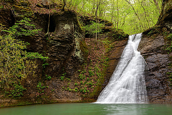 Paradise Falls ~ Ozark N.P., waterfall, nature, forest, usa, ozark HD wallpaper