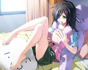 Tomoko Kuroki, Kuroki, Tomoko, Watashi ga Motenai no wa Do Kangaete mo Omaera ga Warui, Anime Girl, Anime HD wallpaper