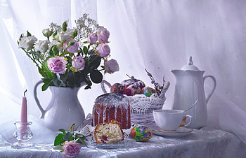 still life, abstract, graphy, vase, flowers HD wallpaper