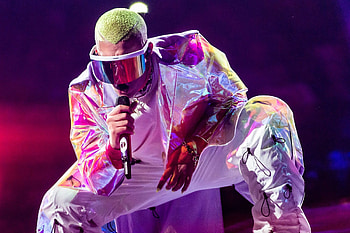 Decoding Bad Bunny's style, Fashion psychology, Trendsetter icon, Fashion statement HD wallpaper