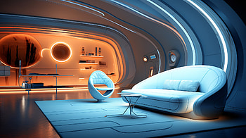 Futuristic Smart Home, Sci Fi, architecture HD wallpaper