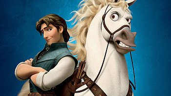 Flynn and Maximus, Tangled HD wallpaper
