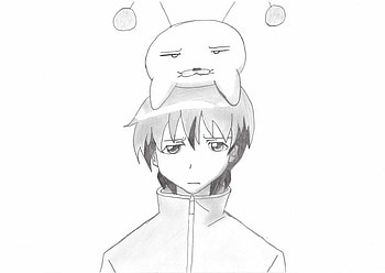 Yukinari & Ebi, animal, girls bravo, ebi, other, uniform, sasaki, sketch, anime, boy, yukinari HD wallpaper