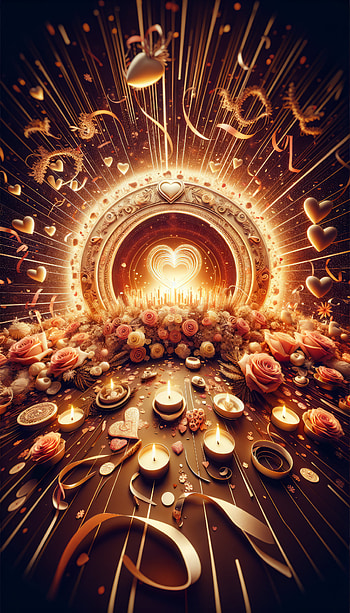 Romantic Anniversary Celebration Heart, love, candle, flower HD phone wallpaper