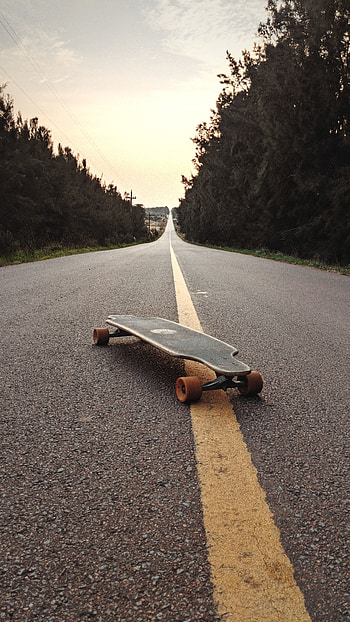 Miscellanea, Miscellaneous, Road, Markup, Dahl, Distance, Skateboard, Longboard HD phone wallpaper