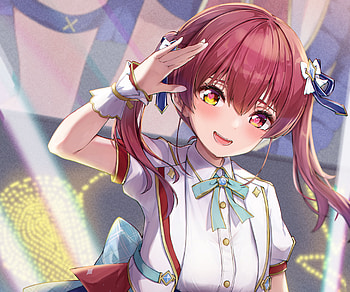 Houshou Marine, hololive, Houshou Marine, Anime, Virtual Youtuber HD wallpaper