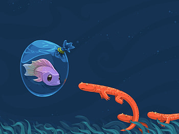 Art, Drawing, , Underwater World, To Swim, Swim, Fish HD wallpaper
