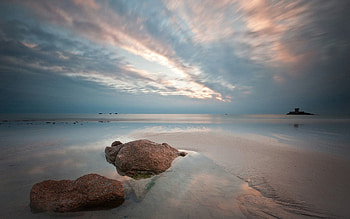 Nature, Water, Sky, Sea, Rock, Stone HD wallpaper