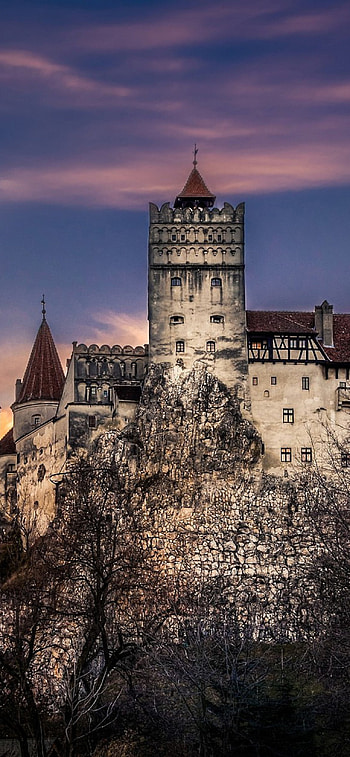 Bran Castle in Romania, , Gothic architecture, Eerie vibes HD phone wallpaper