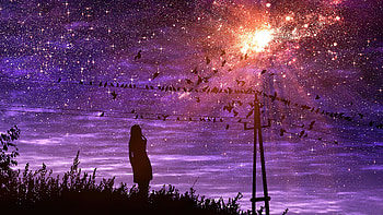So Far Away, alone, artist, artwork, digital-art, deviantart HD wallpaper