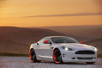 Aston Martin, virtual tuning, ferrari rims, aston marin tuning, kk designs HD wallpaper