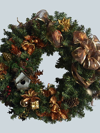 Merry Christmas wreath, Festive , Joyful decorations, Holiday vibe HD phone wallpaper