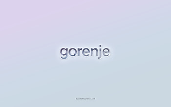 Gorenje logo, cut out 3d text, white background, Gorenje 3d logo, Gorenje emblem, Gorenje, embossed logo, Gorenje 3d emblem HD wallpaper