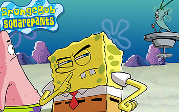 Plankton, SpongeBob SquarePants, Animation, Vibrant HD wallpaper