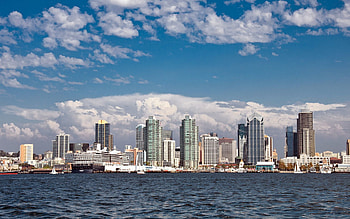 Cities, Water, Houses, Sky, Ocean, California, San Diego HD wallpaper