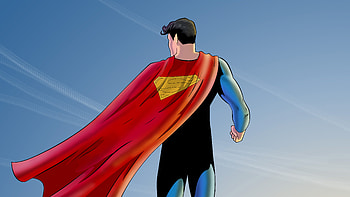 Superman And The Sun Artwork , superman, artwork, artist, digital-art, deviantart, superheroes HD wallpaper