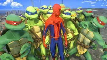 Spiderman vs Teenage Mutant Ninja Turtles ARMY, Epic TMNT HD wallpaper