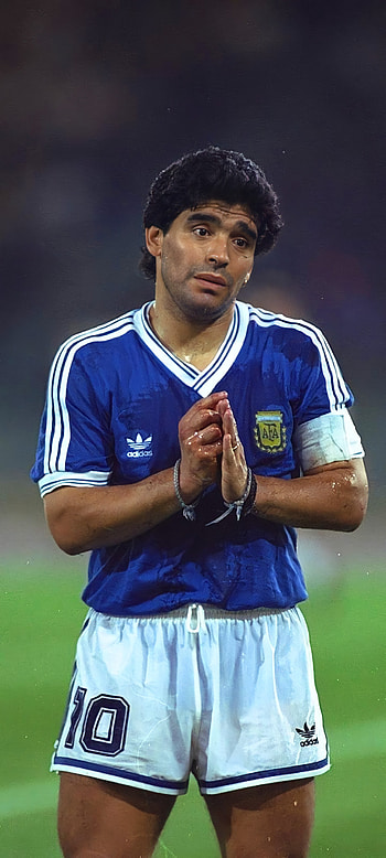 Maradona, soccer, face, messi HD phone wallpaper