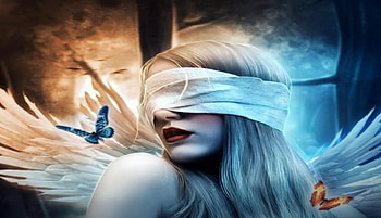 ஒdiscovering a world blindlyஒ, world, angel, blind, butterfly HD wallpaper