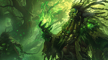 World of Warcraft Shaman - Green Magic, video game, World of Warcraft, shaman, green HD wallpaper