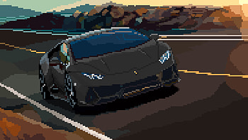 Lamborghini Huracan Pixel Art, lamborghini-huracan, lamborghini, pixel, cars, artist, artwork, digital-art, deviantart HD wallpaper