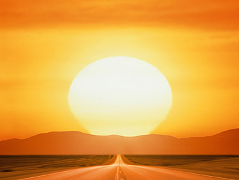 Savage Sunset, landscape, fansaty, abstract, 3d HD wallpaper