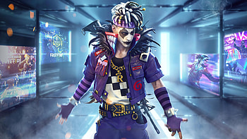 Garena Fire, game, clown character, 2020 HD wallpaper