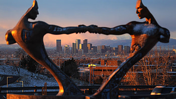 Denver Skyline, Denver Colorado HD wallpaper