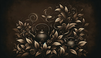 Black Tea Aroma Art, black tea, leaf, botanical, artistic HD wallpaper