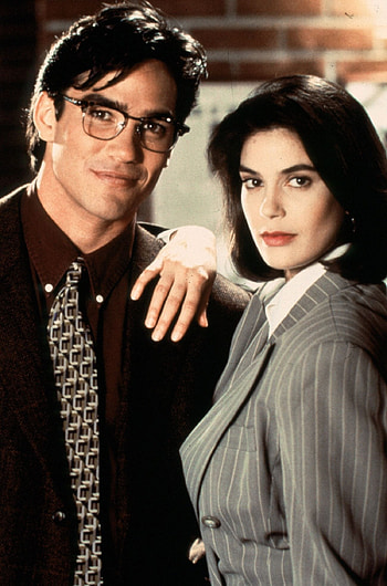 Teri Hatcher, Dean Cain, Lois and Clark promo, Superman HD phone wallpaper