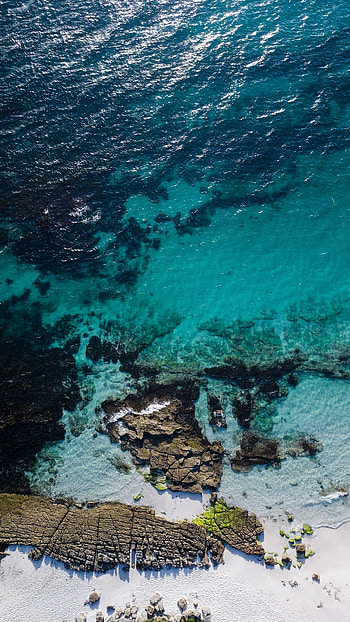Calm beach, body of water, sea, nature HD phone wallpaper