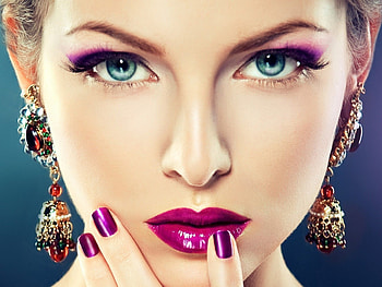 Ultra , Women, Purple makeup, High quality HD wallpaper