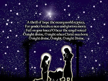 O Night Divine, Nativity, O Holy Night, Christmas HD wallpaper
