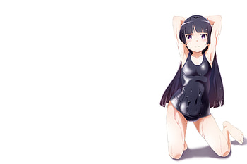 Anime Girls White Background Ore No Imto Ga Konna Ni Kawaii Wake Nai Swimsuits ... HD wallpaper