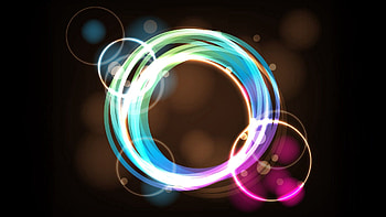 Abstract, Circles, Shine, Light, Multicolored, Motley, Colorful, Colourful, Excerpt HD wallpaper