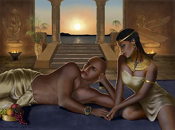 Along The Nile, palace, love, couple, nile, egypt, royalty HD wallpaper