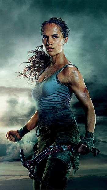 Alicia Vikander, Tomb Raider 2018, Samsung Galaxy S6, Google Pixel XL HD phone wallpaper