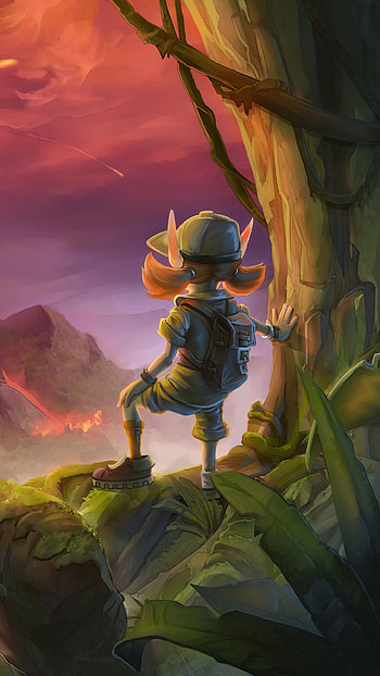 Hearthstone heroes of Warcraft, Hearthstone Un'Goro, Fantasy girl , PC gaming experience HD phone wallpaper