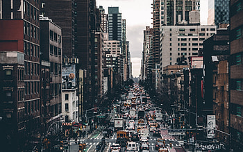 Traffic Jam, New York HD wallpaper